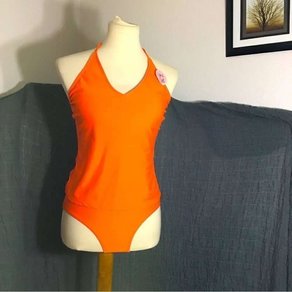 Bobbie Brooks NWT Orange Two Piece Swimset Size L